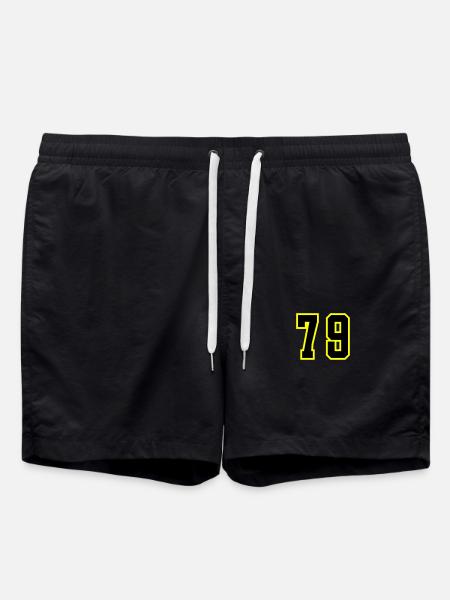 79 Number Leotard - Swim Trunks - black