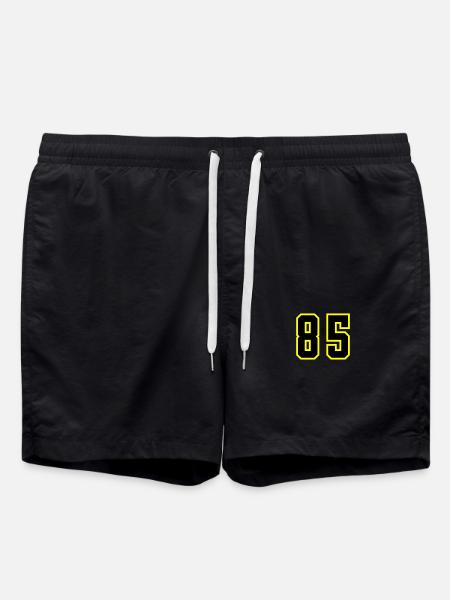 85 Zahl Trikot - Badeshorts - Schwarz