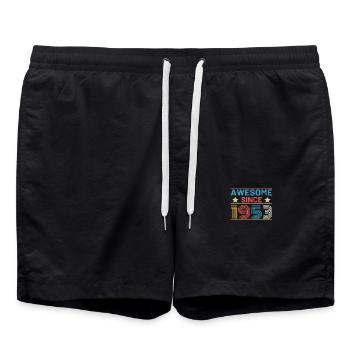 Génial depuis 1953 Rétro - Short de bain - noir - Devant - AI Model Male 185 light (185cm)