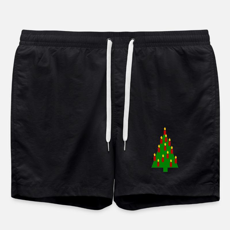 Christmas Tree Christmas - Swim Trunks - black