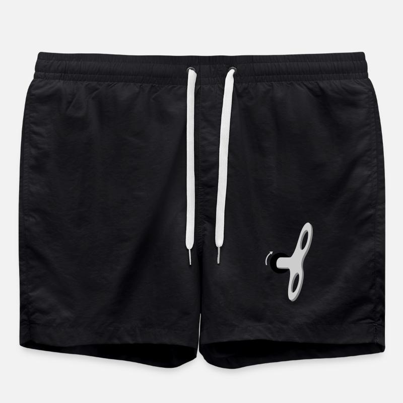 Humans are a machine - Swim Trunks - black