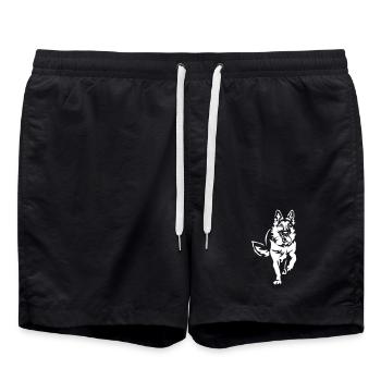 Berger allemand « Black Edition » - Short de bain - noir - Devant - AI Model Male 185 light (185cm)