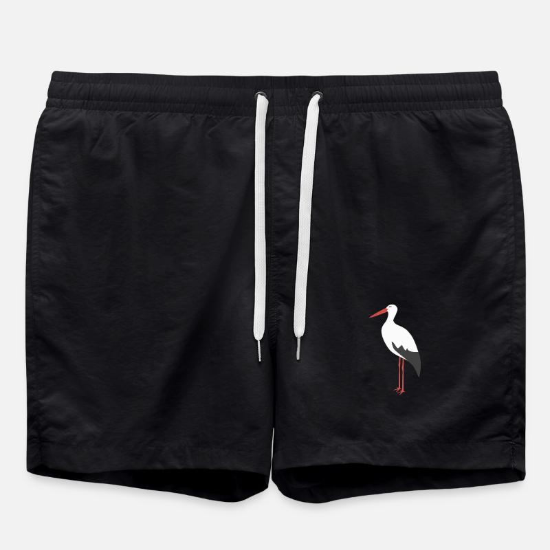 White Stork - Swim Trunks - black