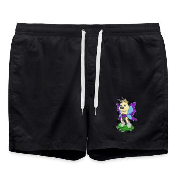 Butterfly Crown - Swim Trunks - black - Front - AI Model Male 185 light (185cm)