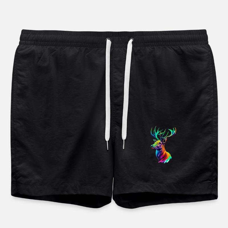 Deer - Swim Trunks - black