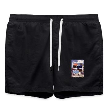 Teneriffa Landschaften bei Sonnenuntergang - Badeshorts - Schwarz - Vorne - AI Model Male 185 light (185cm)
