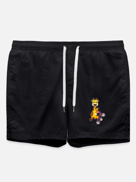 Vélo girafe - Short de bain - noir