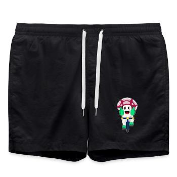 Pilz Fahrrad - Badeshorts - Schwarz - Vorne - AI Model Male 185 light (185cm)