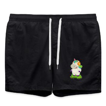 Musique casque Unicorn - Short de bain - noir - Devant - AI Model Male 185 light (185cm)