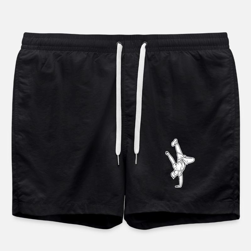 B Boy Skizze - Badeshorts - Schwarz