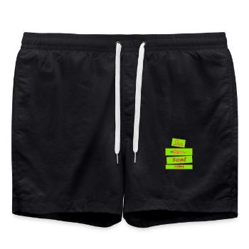 Die Karotten werden gekocht - Badeshorts - Schwarz - Vorne - AI Model Male 185 light (185cm)