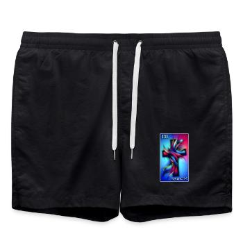 Jésus sauve - Short de bain - noir - Devant - AI Model Male 185 light (185cm)