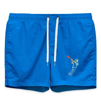 Lacrosse Player Retro - Swim Trunks - cobalt blue - Front