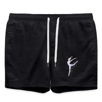 Gymnastics Gymnast Teenager - Floor Gymnastics Artistic Gymnastics - Swim Trunks - black - Front - AI Model Male 185 light (185cm)