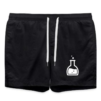 Magie Trank Flasche RPG - Badeshorts - Schwarz - Vorne - AI Model Male 185 light (185cm)