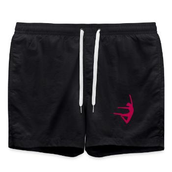 Tanz tanzen - Badeshorts - Schwarz - Vorne - AI Model Male 185 light (185cm)