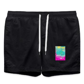 Ambiances artistiques uniquement - Short de bain - noir - Devant - AI Model Male 185 light (185cm)