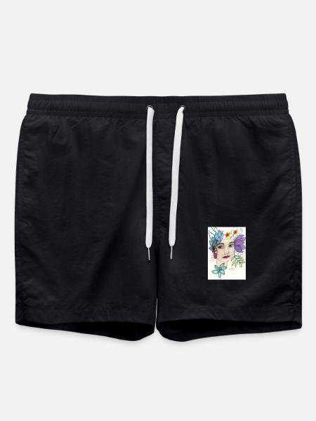 Portrait_2 - Badeshorts - Schwarz