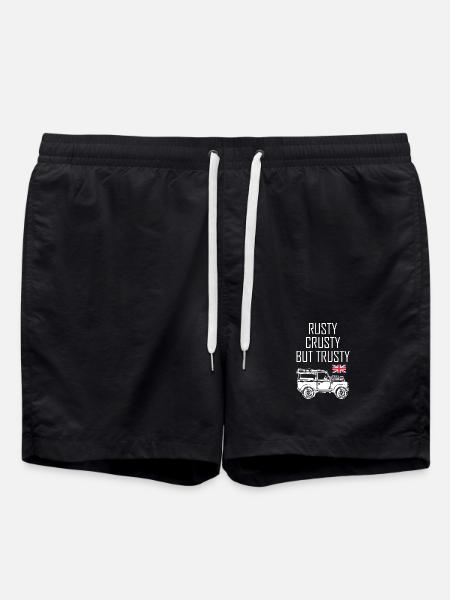 Rusty_Crusty_but_Trusty - Swim Trunks - black