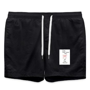 La fille la plus mignonne avec ruban - Short de bain - noir - Devant - AI Model Male 185 light (185cm)