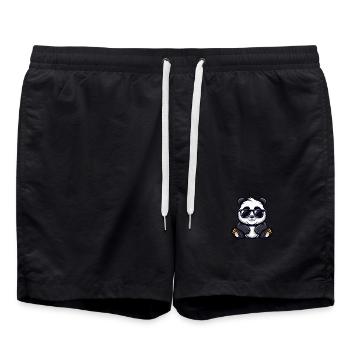 Panda Cool Animal - Short de bain - noir - Devant - AI Model Male 185 light (185cm)