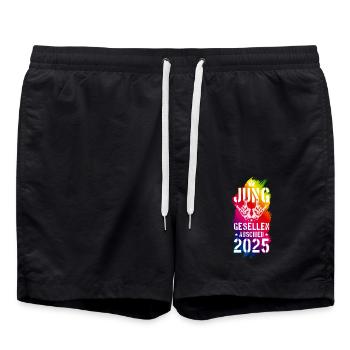 Bachelor Party 2025 Bachelor Party - Swim Trunks - black - Front - AI Model Male 185 light (185cm)