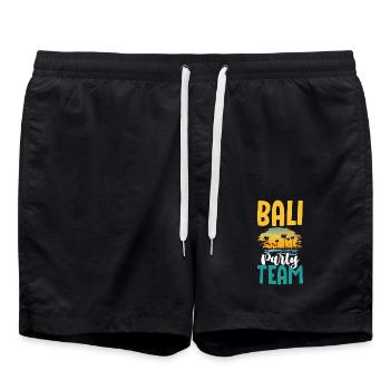 Bali Party Team - Swim Trunks - black - Front - AI Model Male 185 light (185cm)