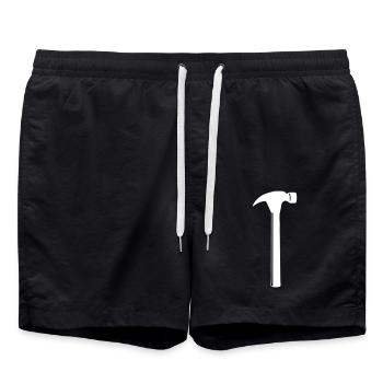 Marteau à outils - Short de bain - noir - Devant - AI Model Male 185 light (185cm)