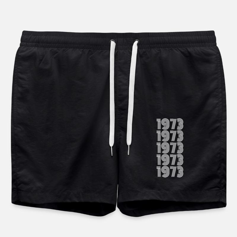 Born in 1973 - Swim Trunks - black