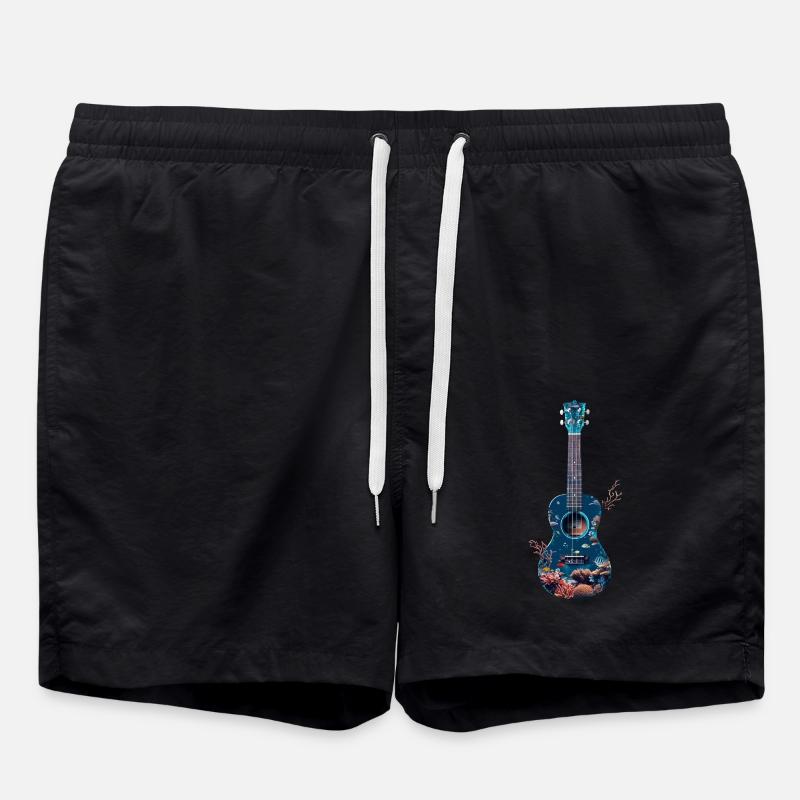 Poisson Ukulélé - Short de bain - noir