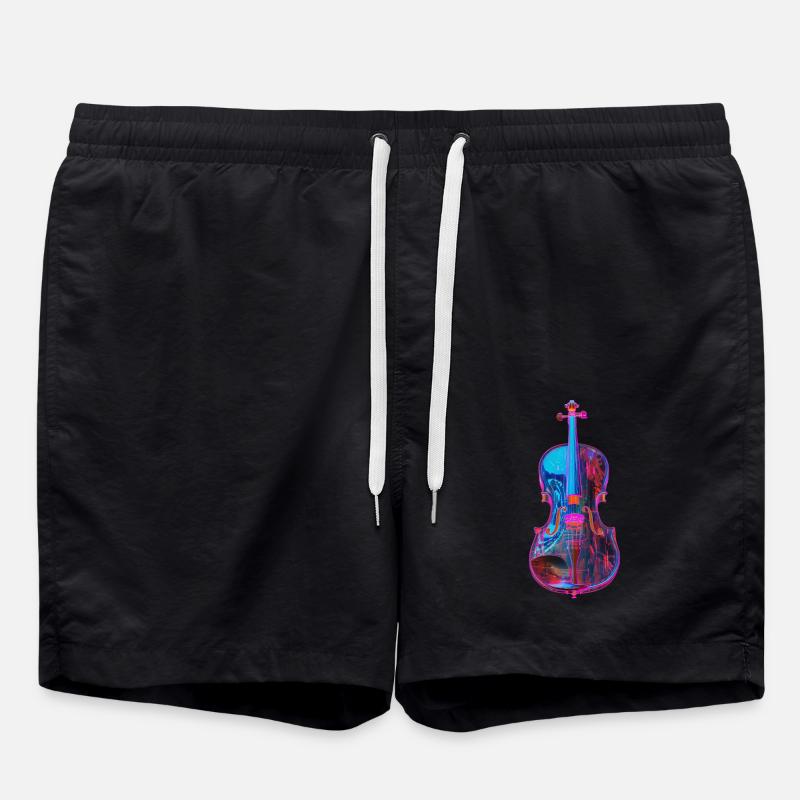 Violine - Badeshorts - Schwarz