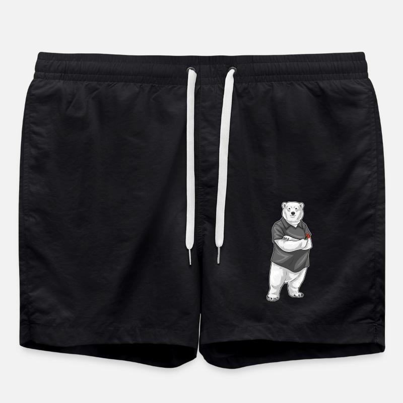 Eisbär Dart Dartpfeil - Badeshorts - Schwarz