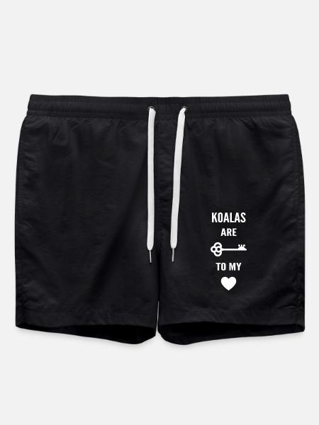 Koalas sind der Schlüssel zu meinem Herzen - Badeshorts - Schwarz