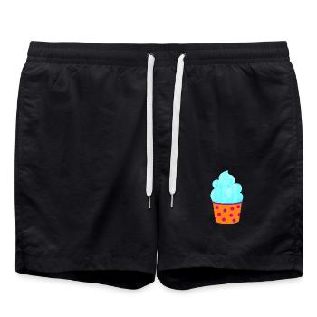 Glace Glace Tasse à Glace Dots Muffin Dots Sweet - Short de bain - noir - Devant - AI Model Male 185 light (185cm)