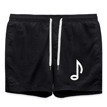 Symbole de la note - Short de bain - noir - Devant - AI Model Male 185 light (185cm)