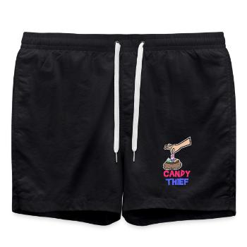 Bonbons Déclaration de dent sucrée Bonbons Snacking - Short de bain - noir - Devant - AI Model Male 185 light (185cm)