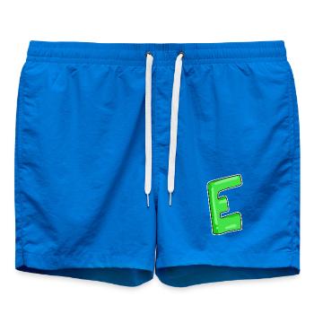 Buchstabe E Anfangsbuchstabe - Badeshorts - Cobalt blue - Vorne