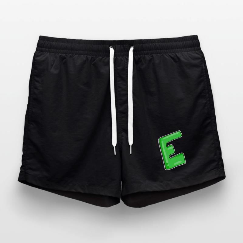 Buchstabe E Anfangsbuchstabe Badeshorts
