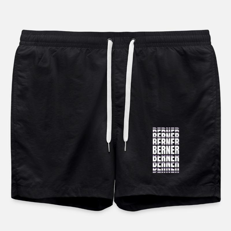 Berner Schweiz - Badeshorts - Schwarz