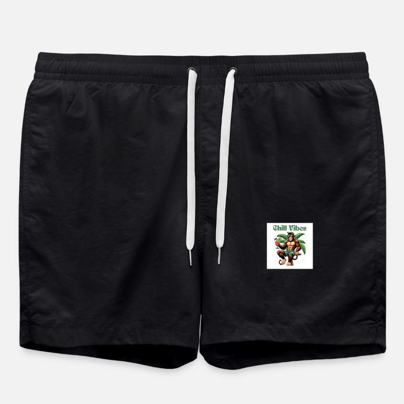 Chill Vibes - Badeshorts - Schwarz