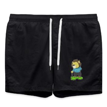 Bâton de marche Leo Pensioner - Short de bain - noir - Devant - AI Model Male 185 light (185cm)