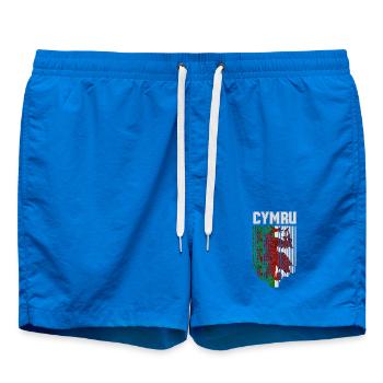 Flagge von Wales, walisischer Stolz - Badeshorts - Cobalt blue - Vorne