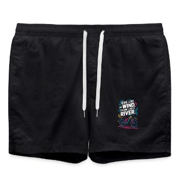 Conception motivante pour le cyclisme inspirant - Short de bain - noir - Devant - AI Model Male 185 light (185cm)