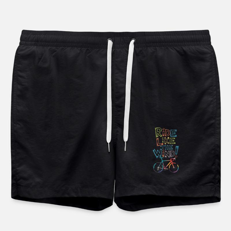 Fahren Sie wie der Wind Fahrraddesign - Badeshorts - Schwarz