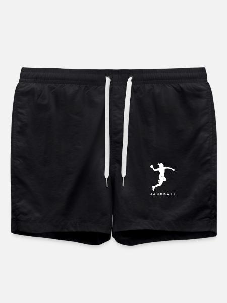 Handball Frauen Silhouette - Badeshorts - Schwarz
