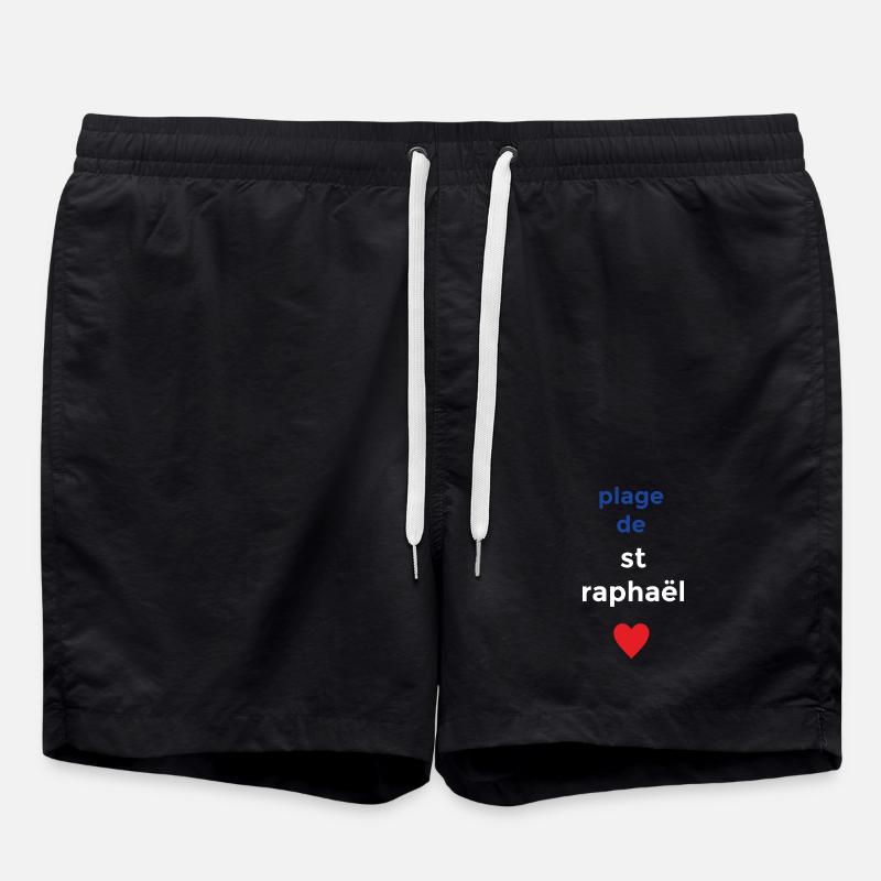 Dream beach of St. Raphael - Swim Trunks - black