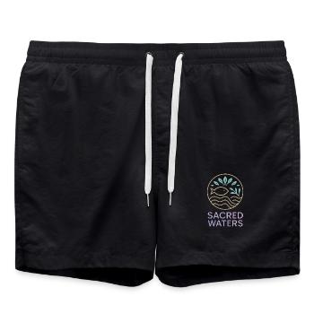 Eaux sacrées (Heilige Wasser) - Short de bain - noir - Devant - AI Model Male 185 light (185cm)