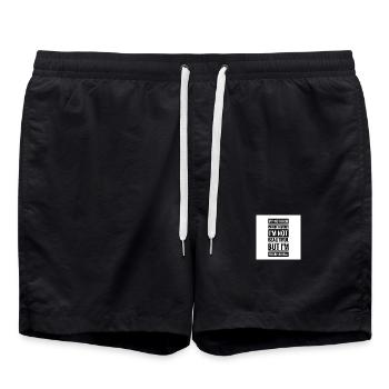 anonyme - Short de bain - noir - Devant - AI Model Male 185 light (185cm)