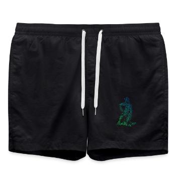 Floorball parfait pour tous les floorballs - Short de bain - noir - Devant - AI Model Male 185 light (185cm)