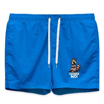Before You Ask Raccoon Raccoon Raccoon Holder - Swim Trunks - cobalt blue - Front